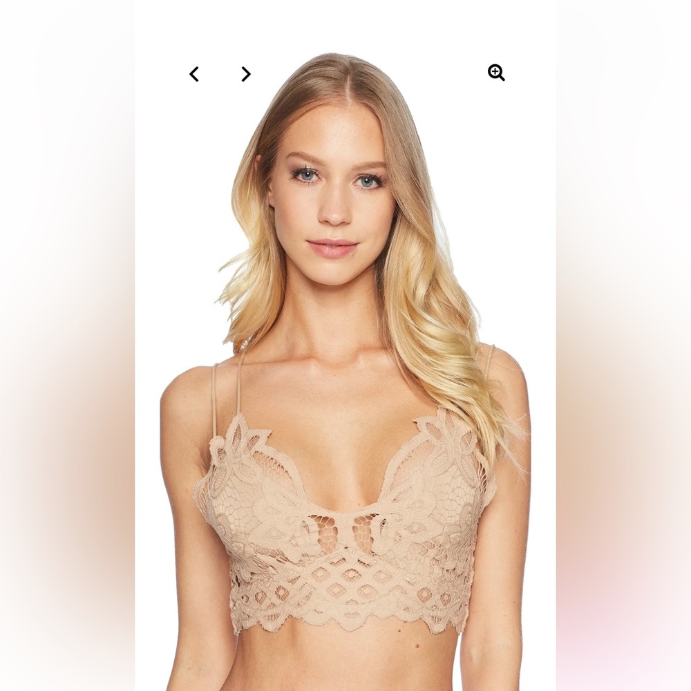Free People One Adela Bralette in Nude